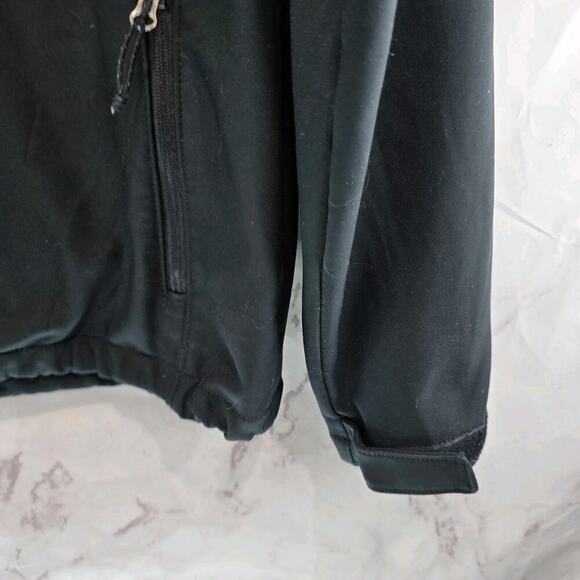 Columbia Jacket Mens Medium Black Full Zip Ascender Softshell Windbreaker Fleece - Picture 4 of 11